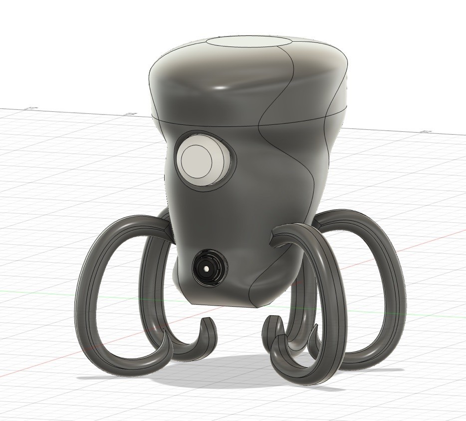 Project Octopus CAD render with camera and sensor openings.